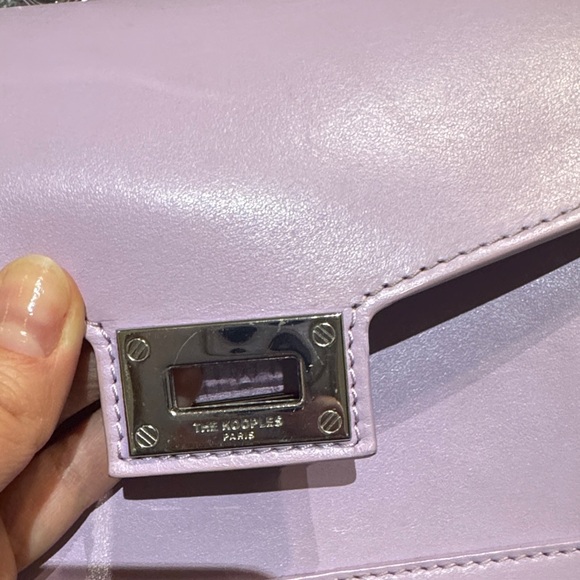 Lavender Leather Crossbody Bag - Picture 5 of 6